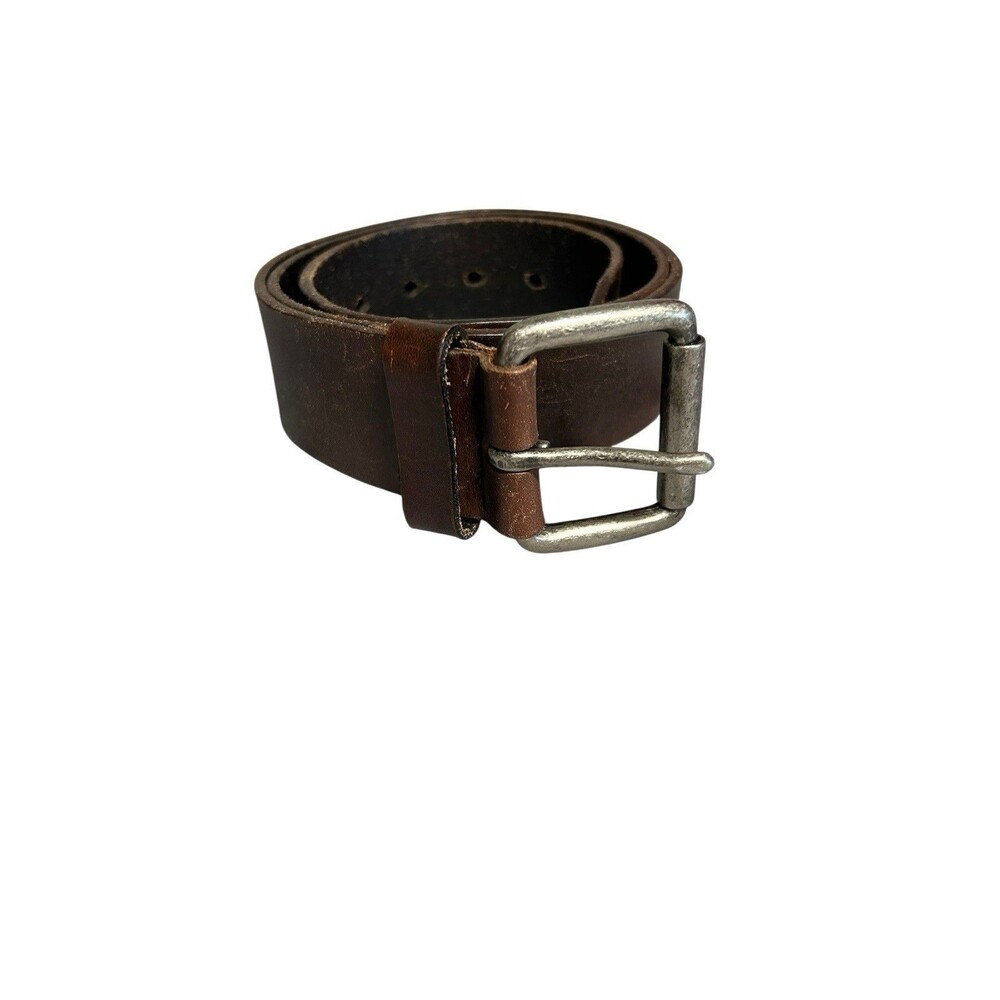 Ted Baker Men's Brown Vintage Gromit Leather Jean Belt Size 36 Outdoors Casual